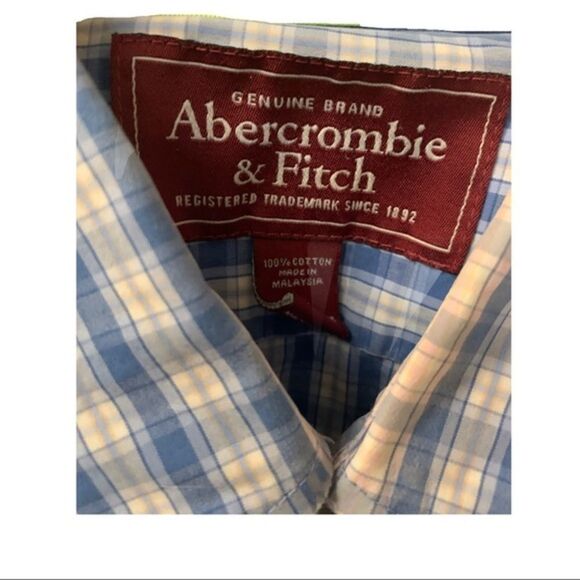 NWOT Amercrombie & Fitch Plaid Mustle Shir… - Picture 4 of 5